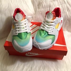 Custom colorful Huaraches 🌈✨ Women’s